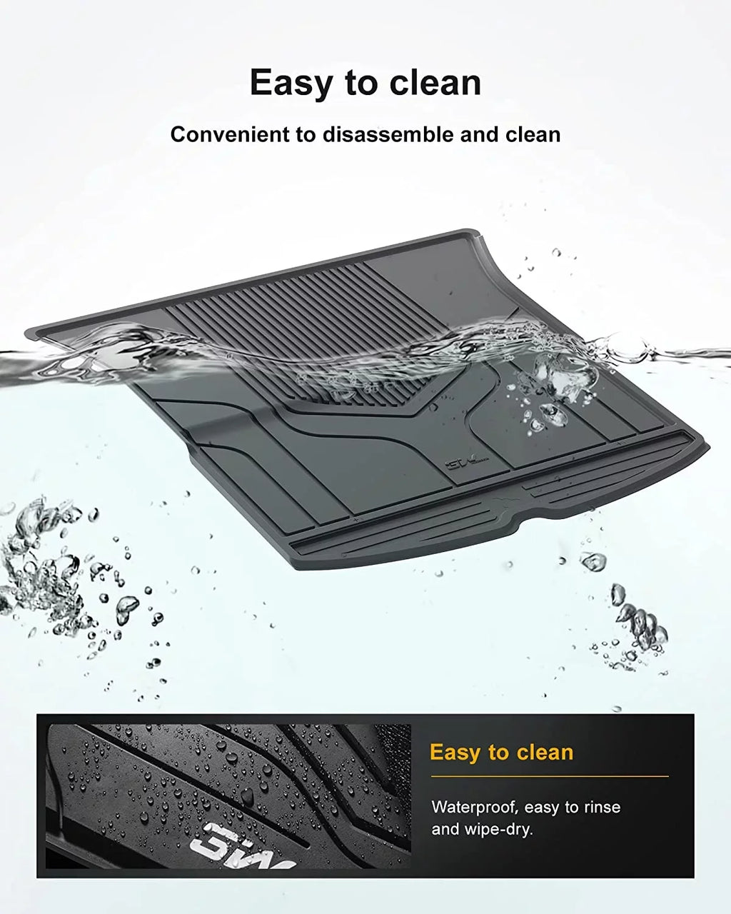 All Floor Y Tesla Car Model Mat Black Liner for Fit 3W TPE climate Cargo Mat 2020-2023 Custom Trunk